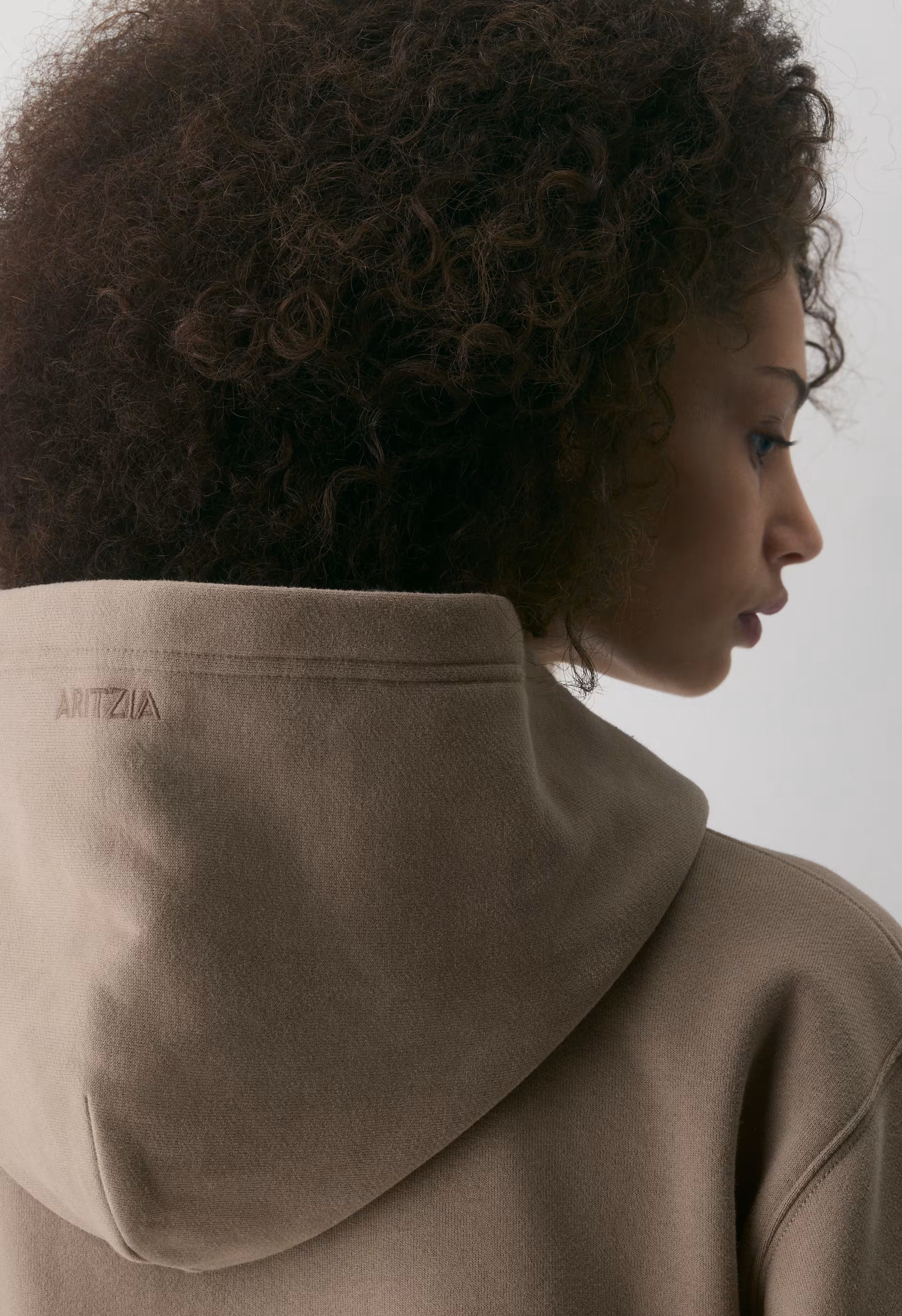 Cozy Sweatfleece Perfect Hoodie - NOMAD TAUPE