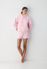 Cozy Sweatfleece Perfect Hoodie - MILKSHAKE PINK