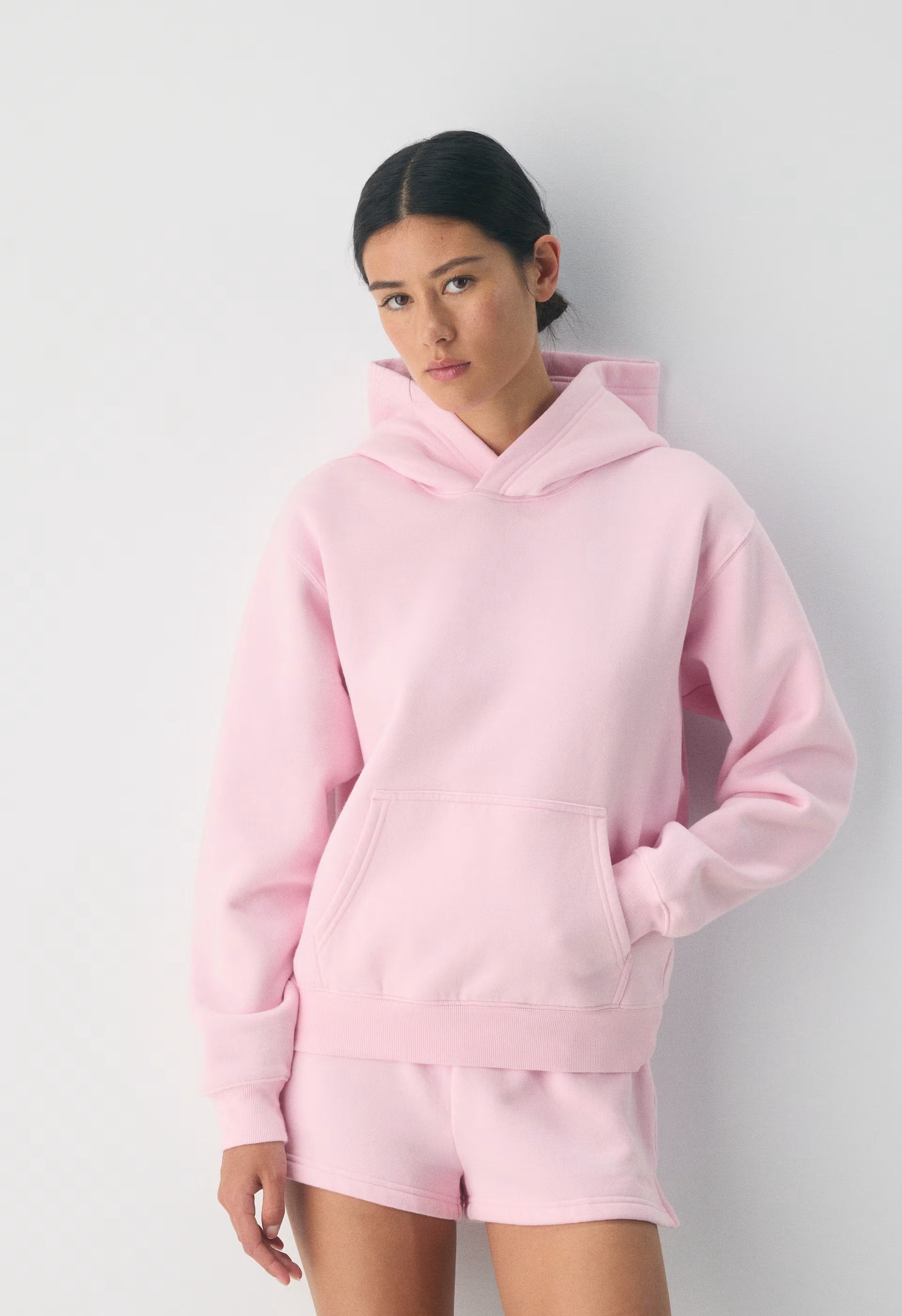 Cozy Sweatfleece Perfect Hoodie - MILKSHAKE PINK