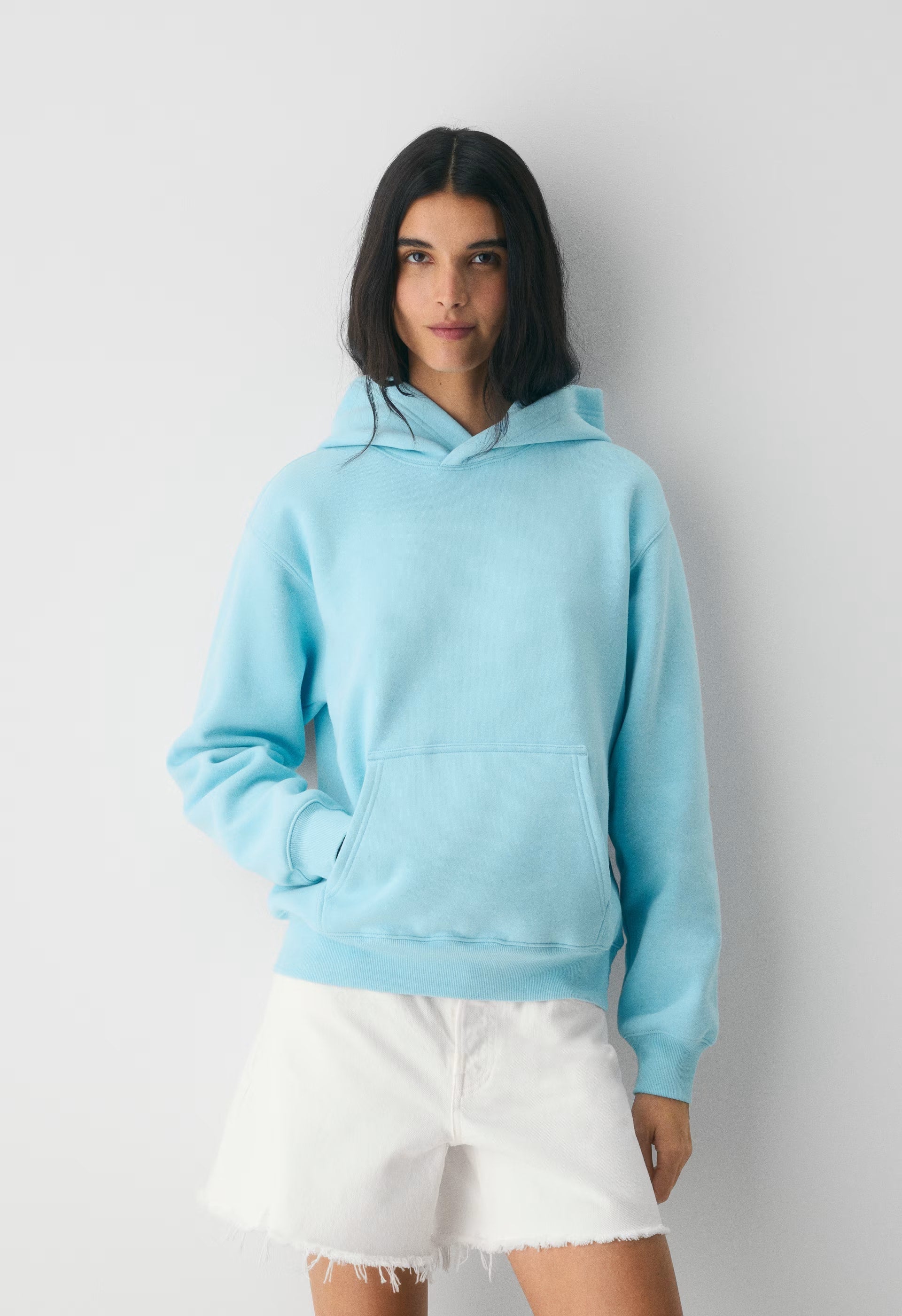 Cozy Sweatfleece Perfect Hoodie - PANORAMA BLUE