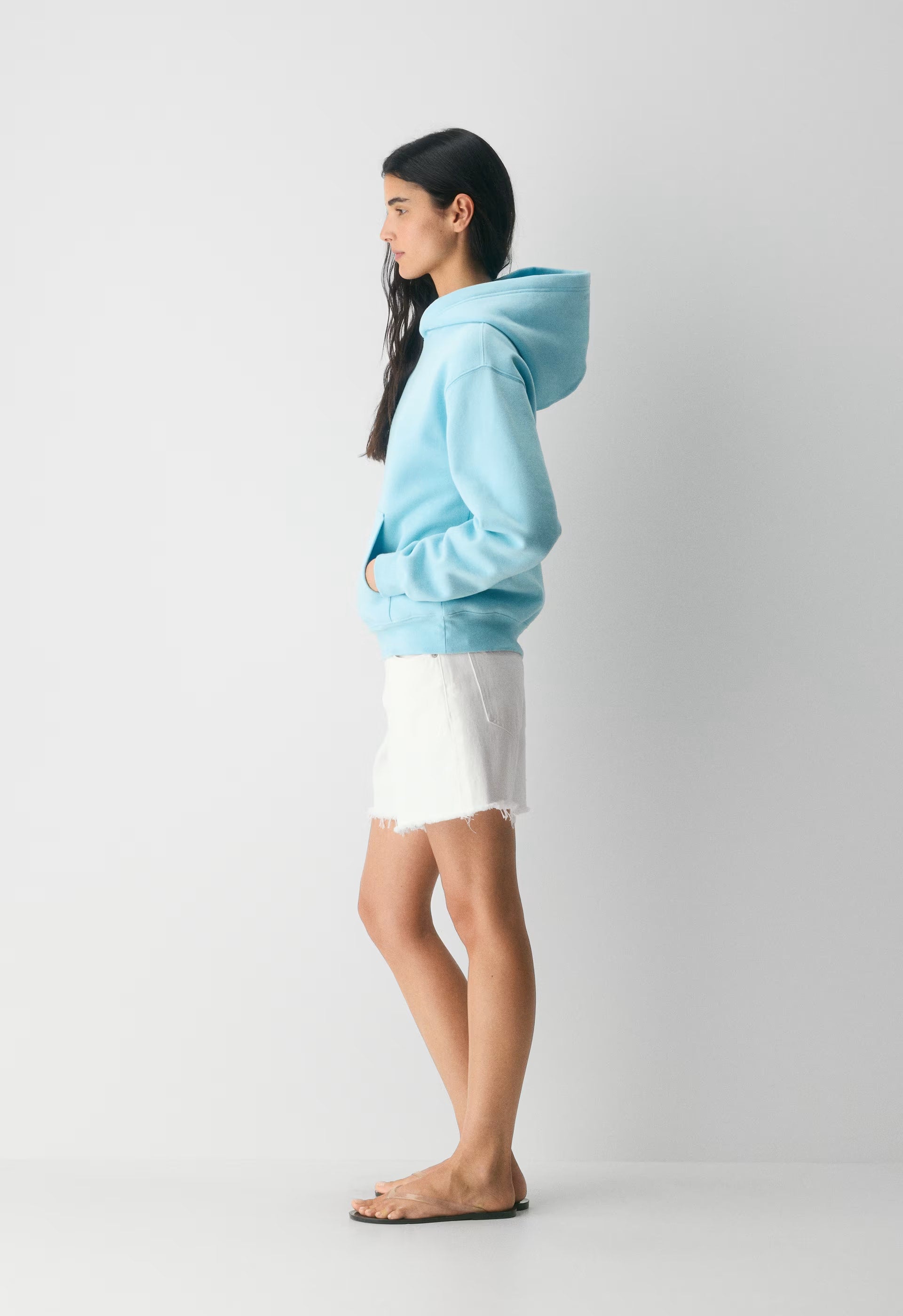 Cozy Sweatfleece Perfect Hoodie - PANORAMA BLUE