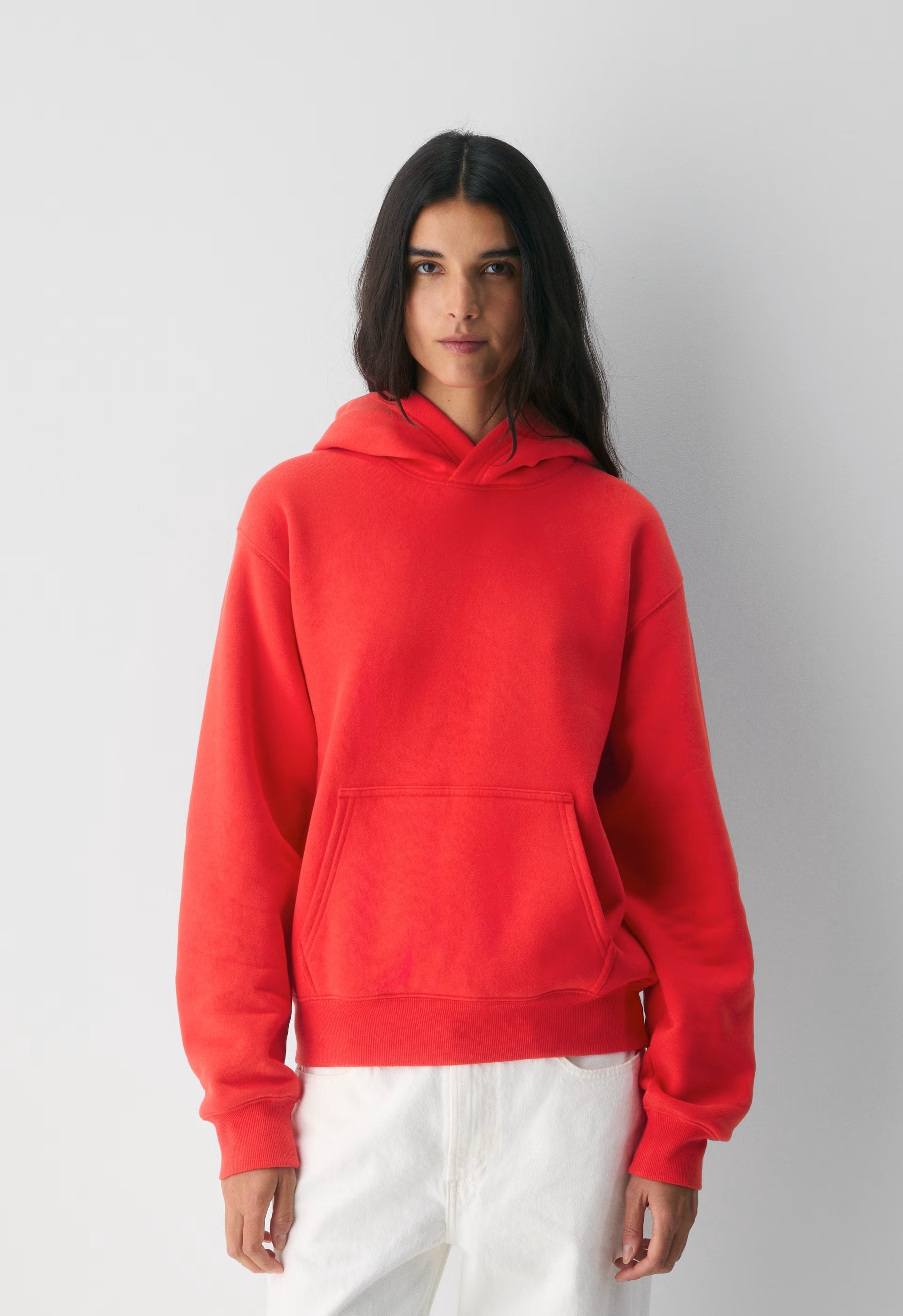 Cozy Sweatfleece Perfect Hoodie - CHERRYBOMB RED