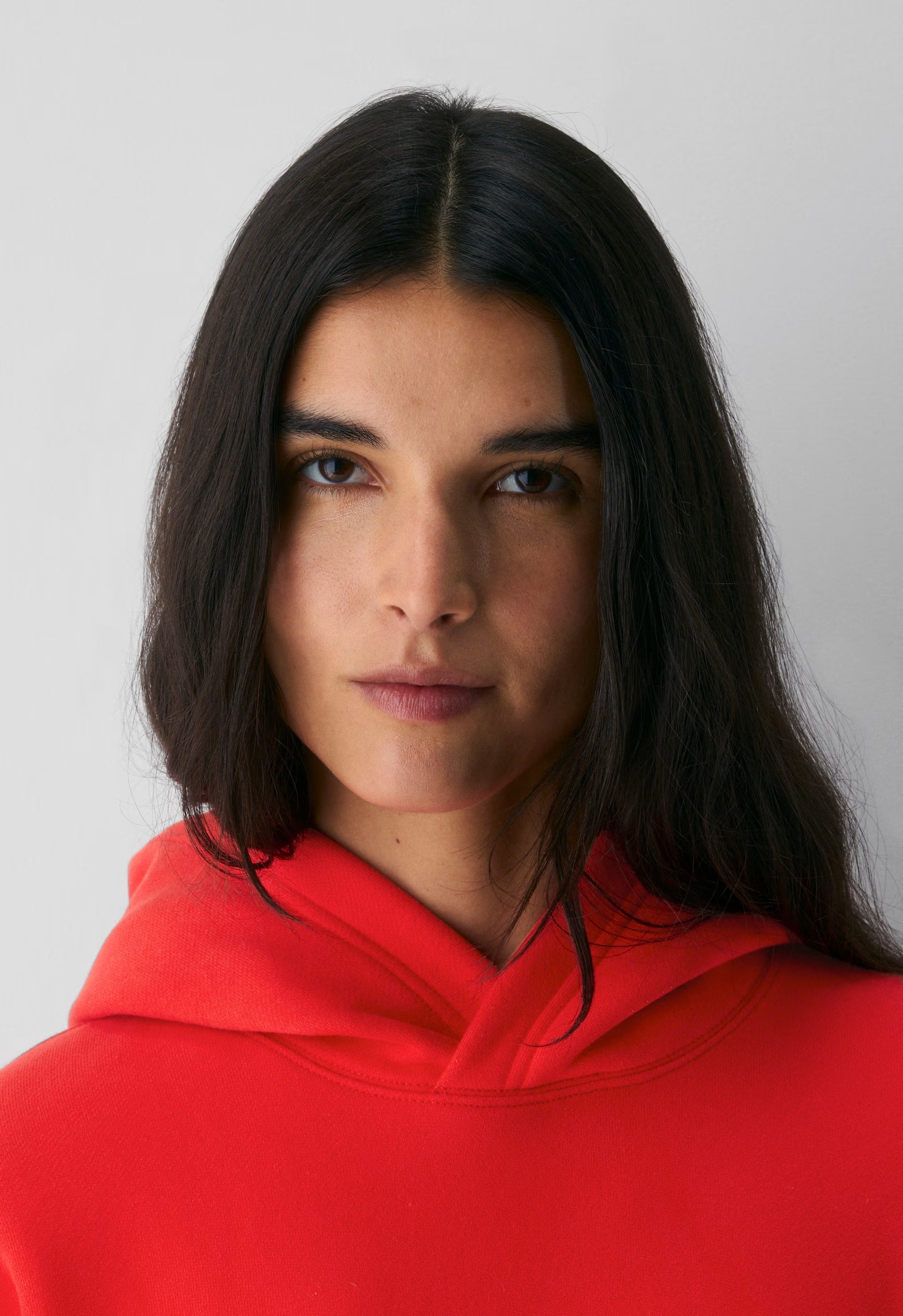 Cozy Sweatfleece Perfect Hoodie - CHERRYBOMB RED