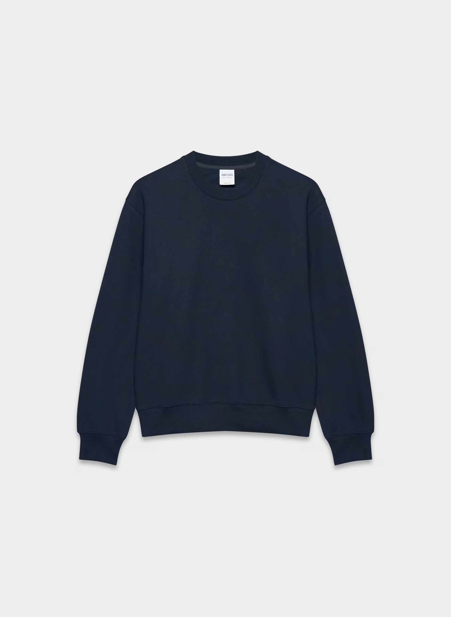 Cozy Sweatfleece Perfect Crew Sweatshirt - ADMIRAL