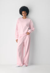 Cozy Sweatfleece Perfect Crew Sweatshirt - VILLA PINK