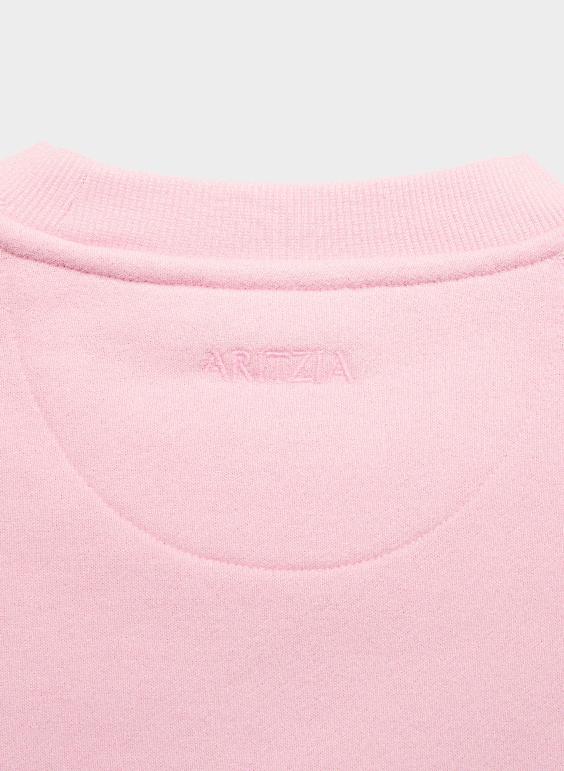 Cozy Sweatfleece Perfect Crew Sweatshirt - MILKSHAKE PINK