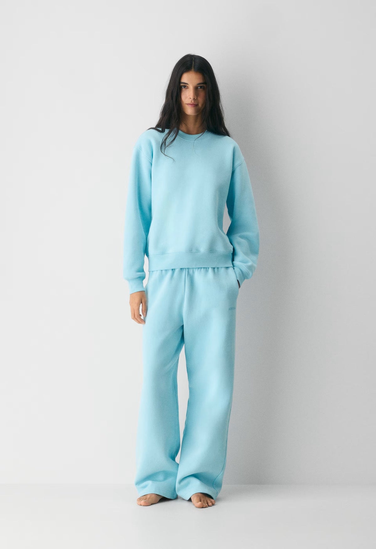 Cozy Sweatfleece Perfect Crew Sweatshirt - PANORAMA BLUE
