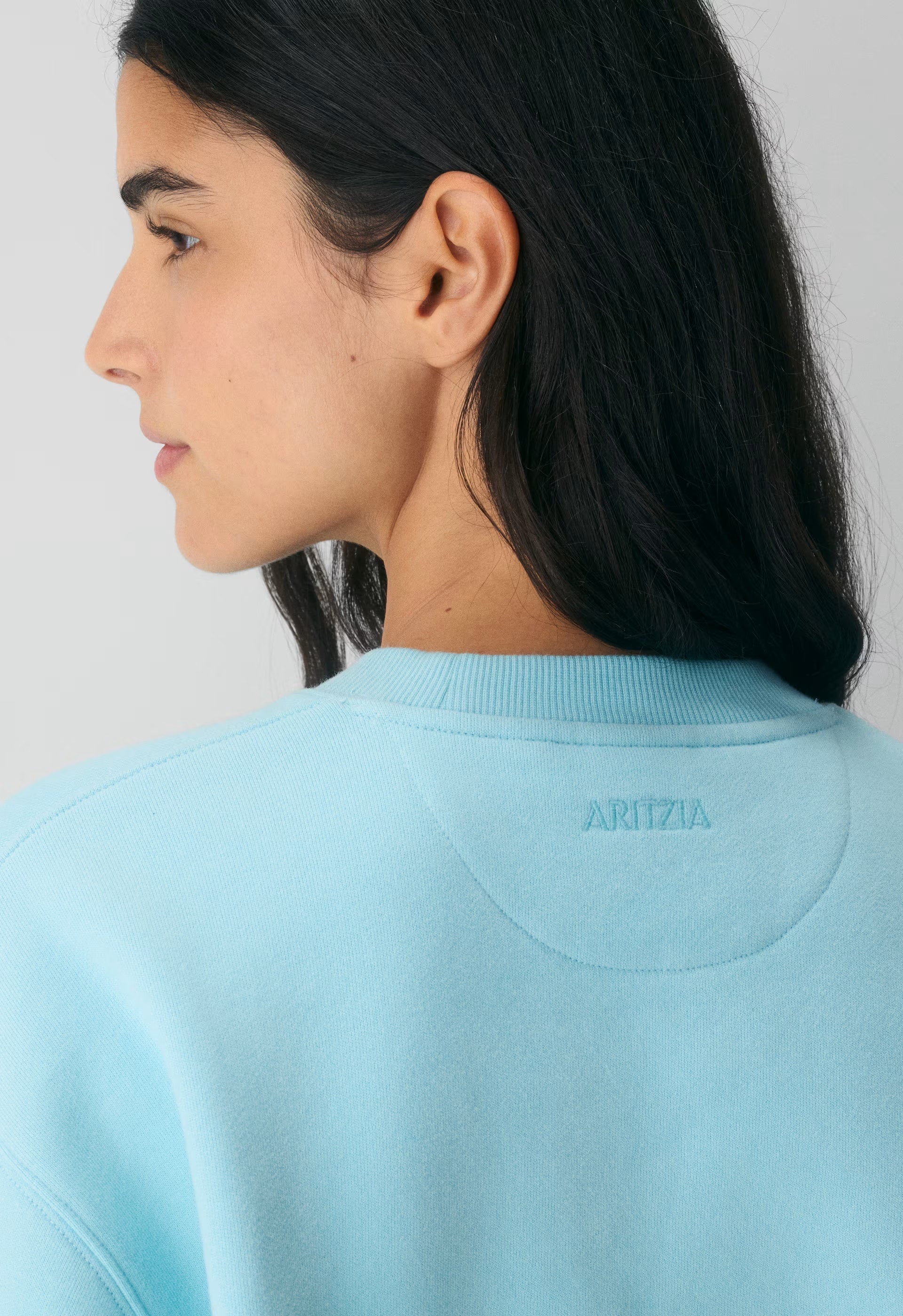 Cozy Sweatfleece Perfect Crew Sweatshirt - PANORAMA BLUE