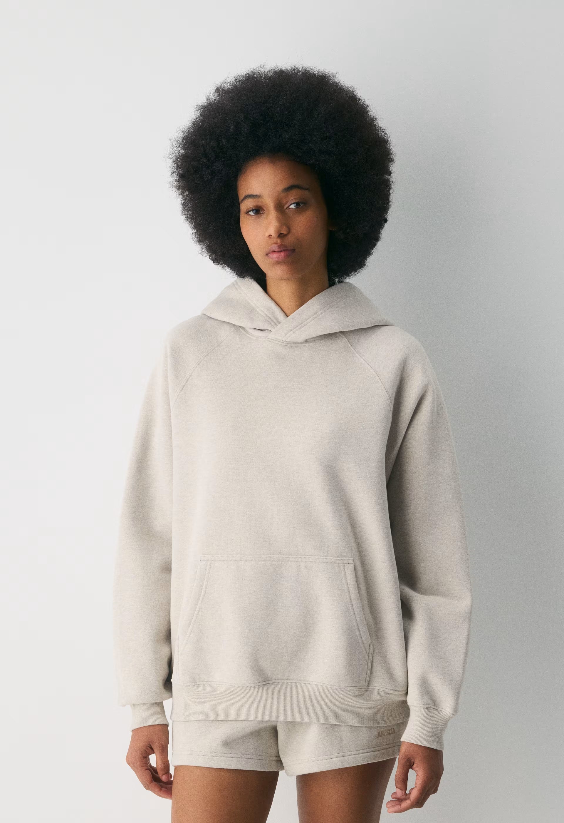 Cozy Sweatfleece Mega Raglan™ Hoodie - HEATHER ECRU