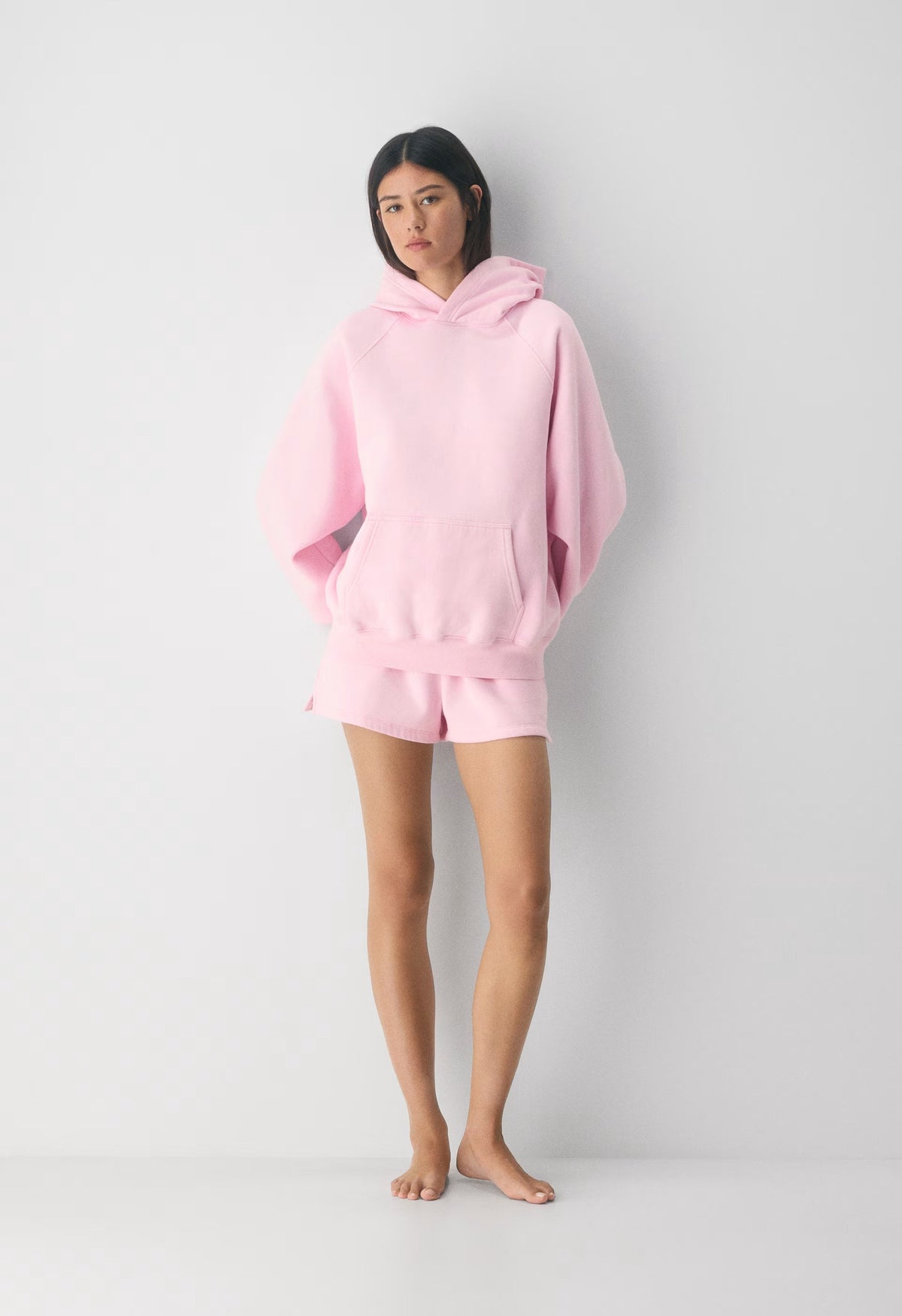 Cozy Sweatfleece Mega Raglan™ Hoodie - MILKSHAKE PINK
