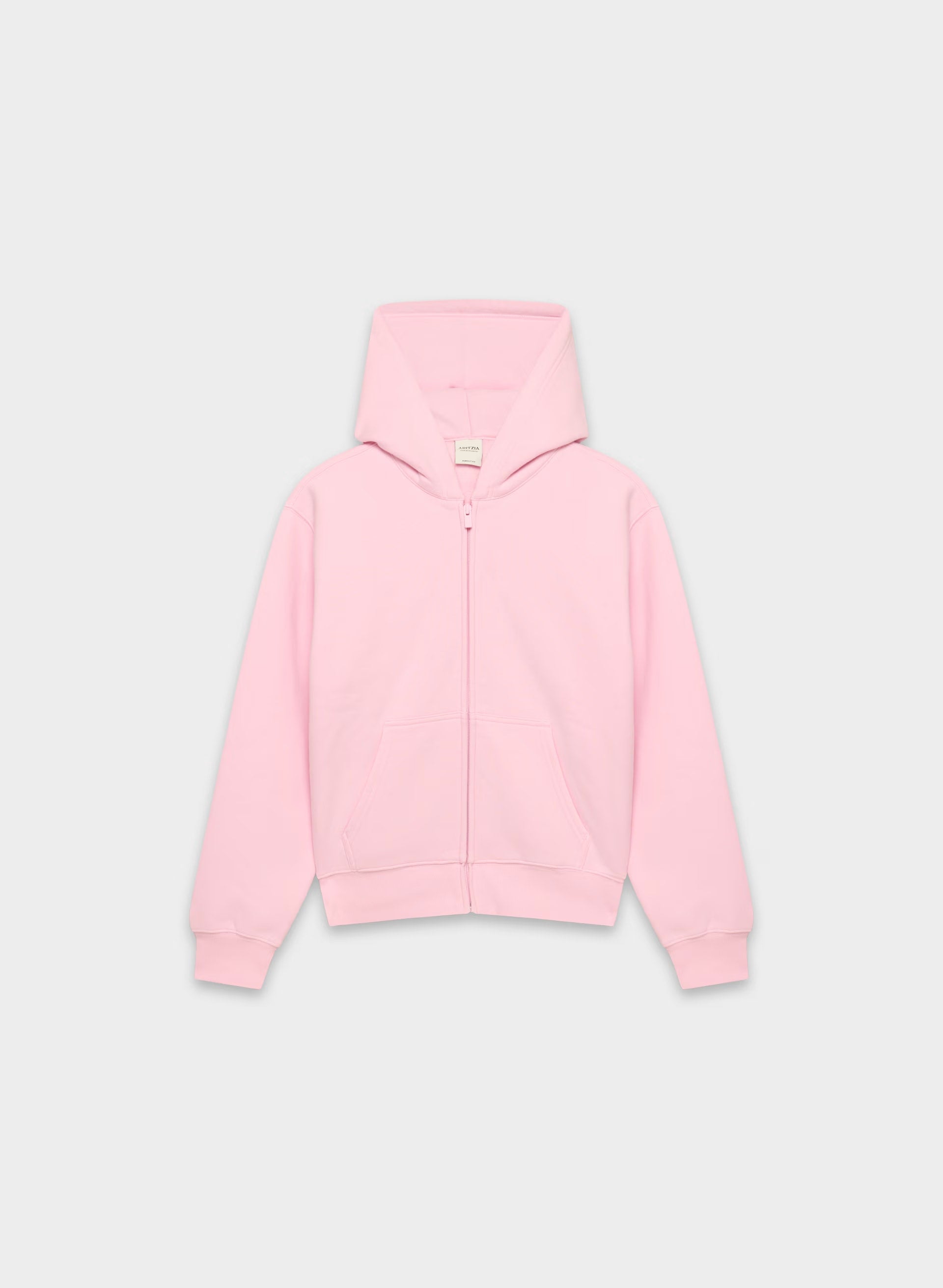 Cozy Sweatfleece Perfect Zip Hoodie - MILKSHAKE PINK