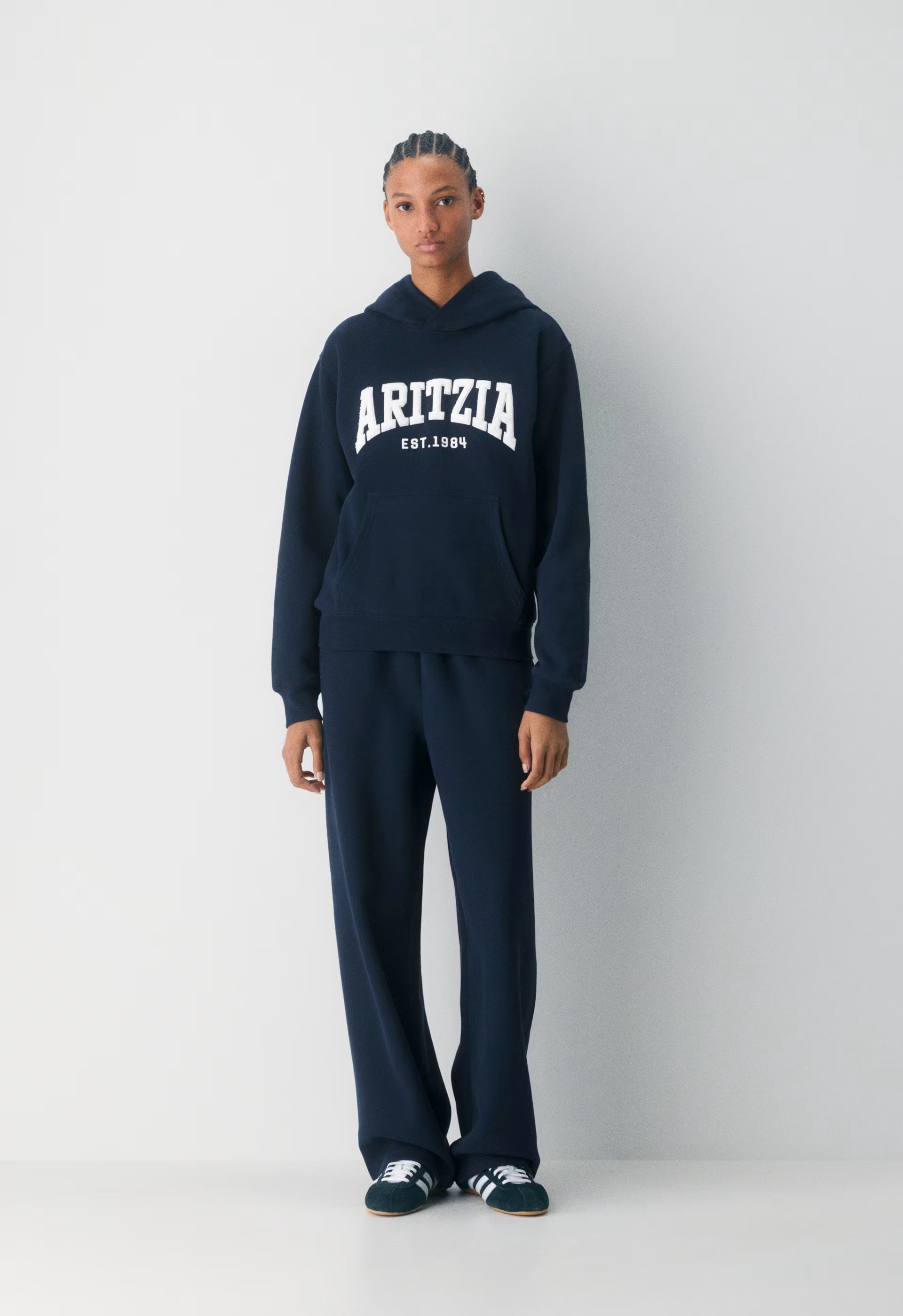 Cozy Sweatfleece Perfect Hoodie - H CLD WHT/RCH MCH BRN