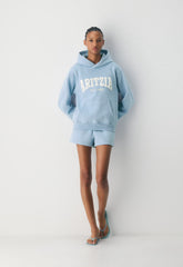 Cozy Sweatfleece Perfect Hoodie - RPPLE BLUE/LGHT BRCH