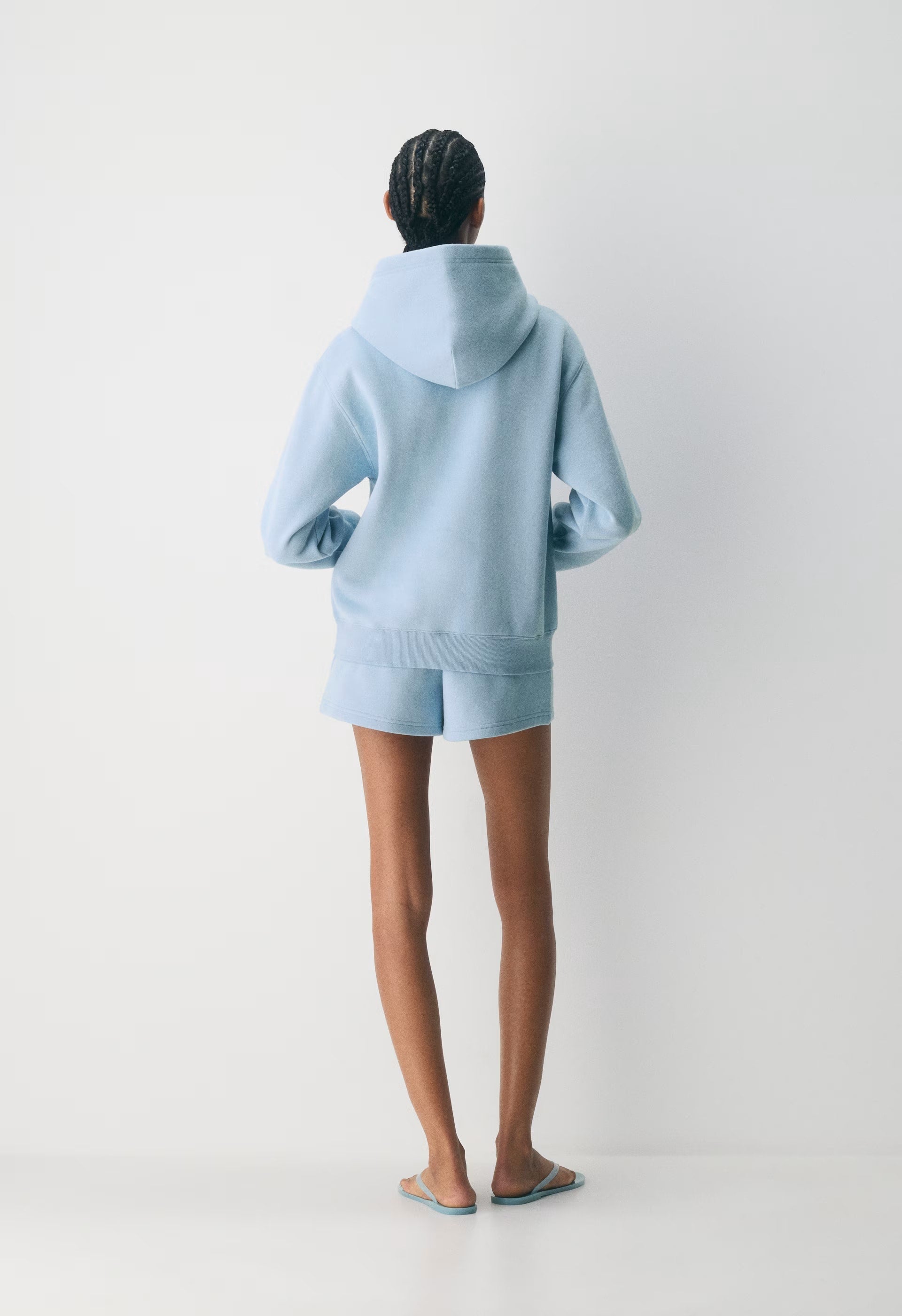 Cozy Sweatfleece Perfect Hoodie - RPPLE BLUE/LGHT BRCH