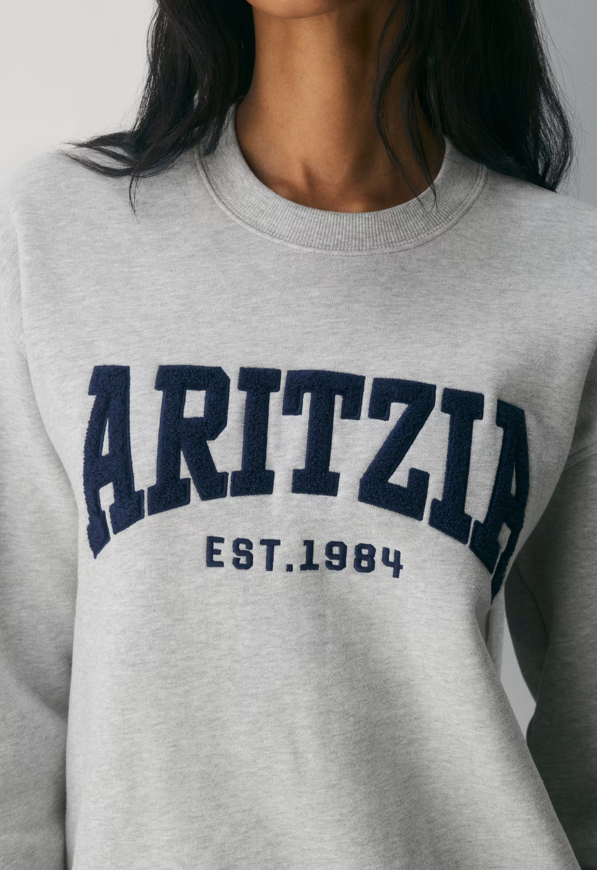Cozy Sweatfleece Perfect Crew Sweatshirt - H CHROME/ ADMIRAL