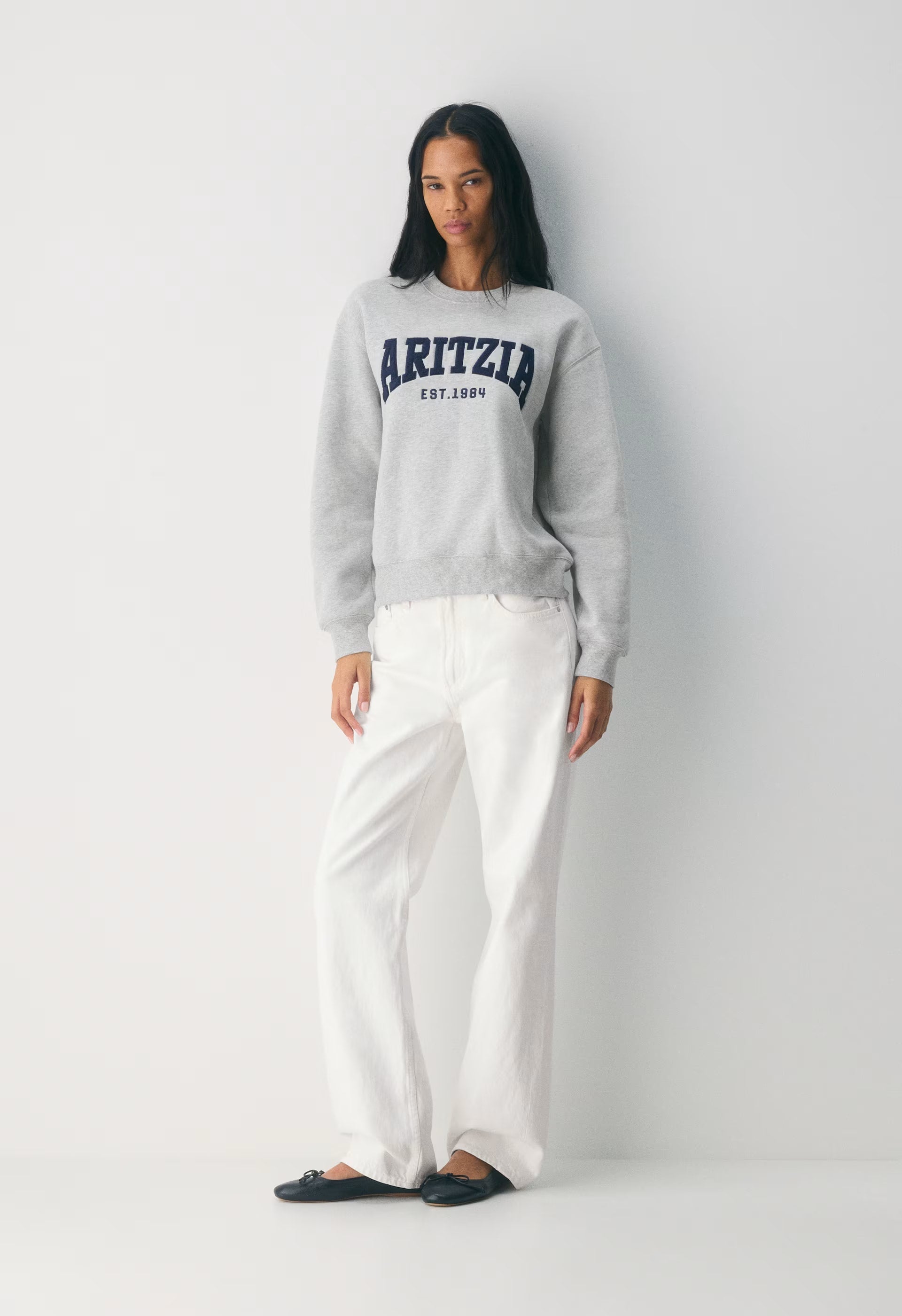 Cozy Sweatfleece Perfect Crew Sweatshirt - H CHROME/ ADMIRAL