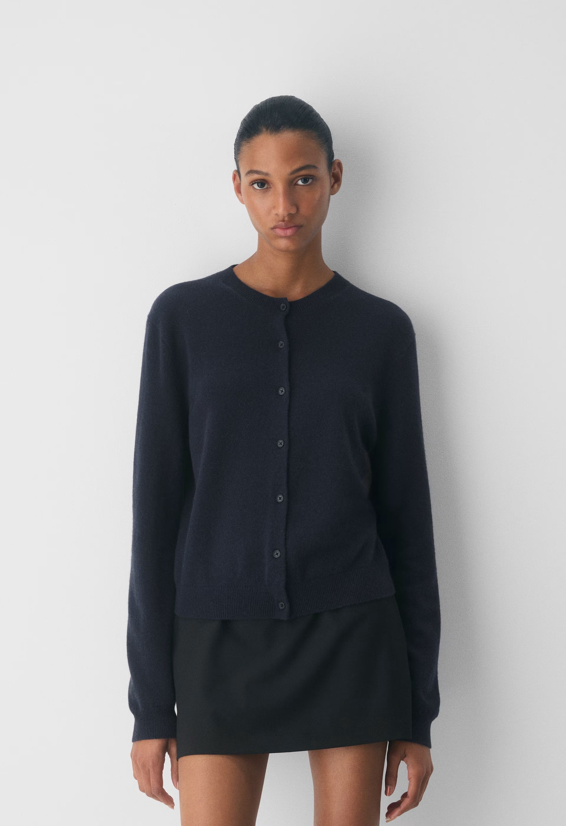 Bare Cashmere Noteworthy Cardigan - ADMIRAL