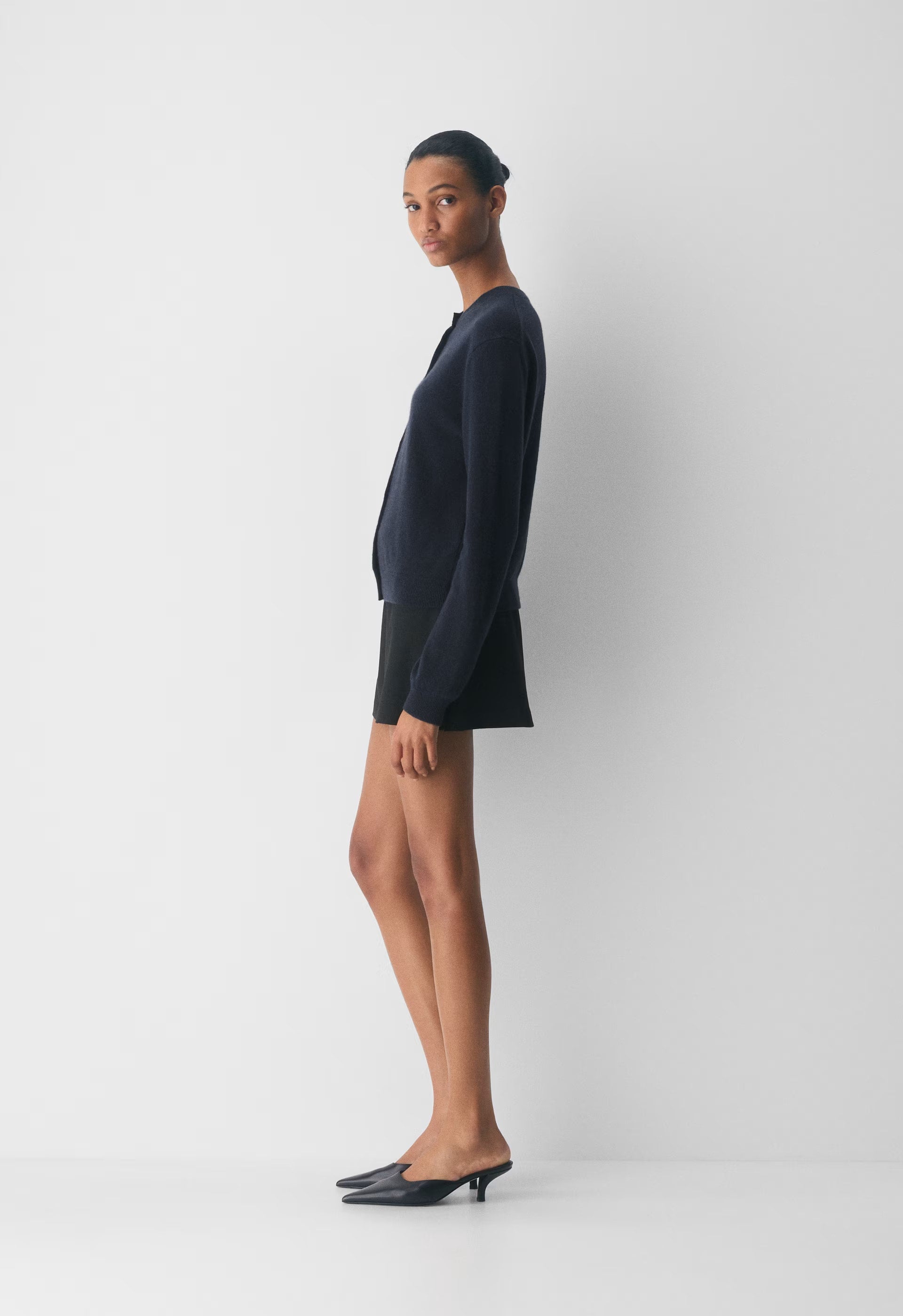Bare Cashmere Noteworthy Cardigan - ADMIRAL