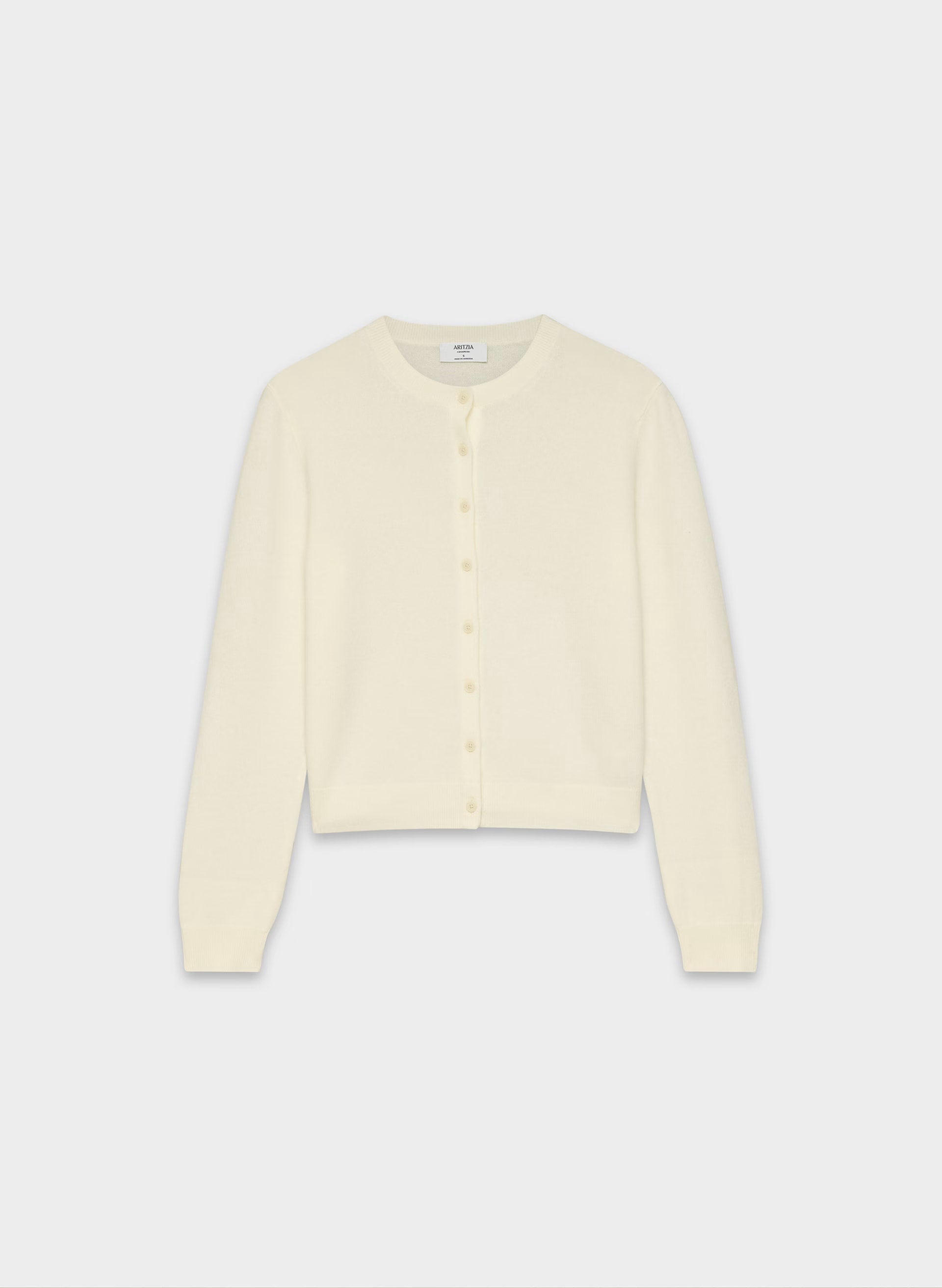 Bare Cashmere Noteworthy Cardigan - LIGHT BIRCH