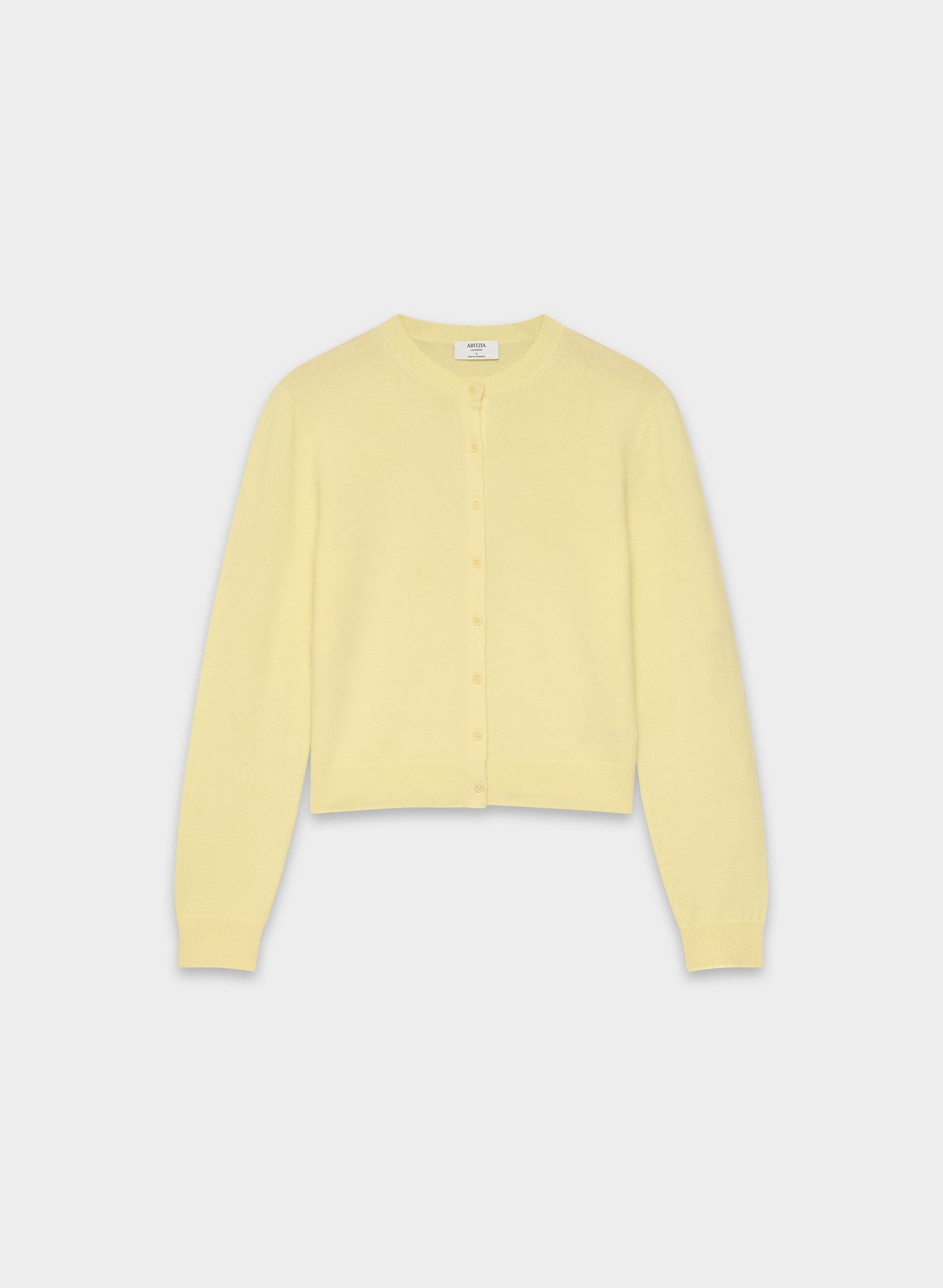 Bare Cashmere Noteworthy Cardigan - LEMONADE