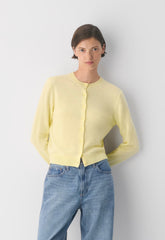 Bare Cashmere Noteworthy Cardigan - LEMONADE