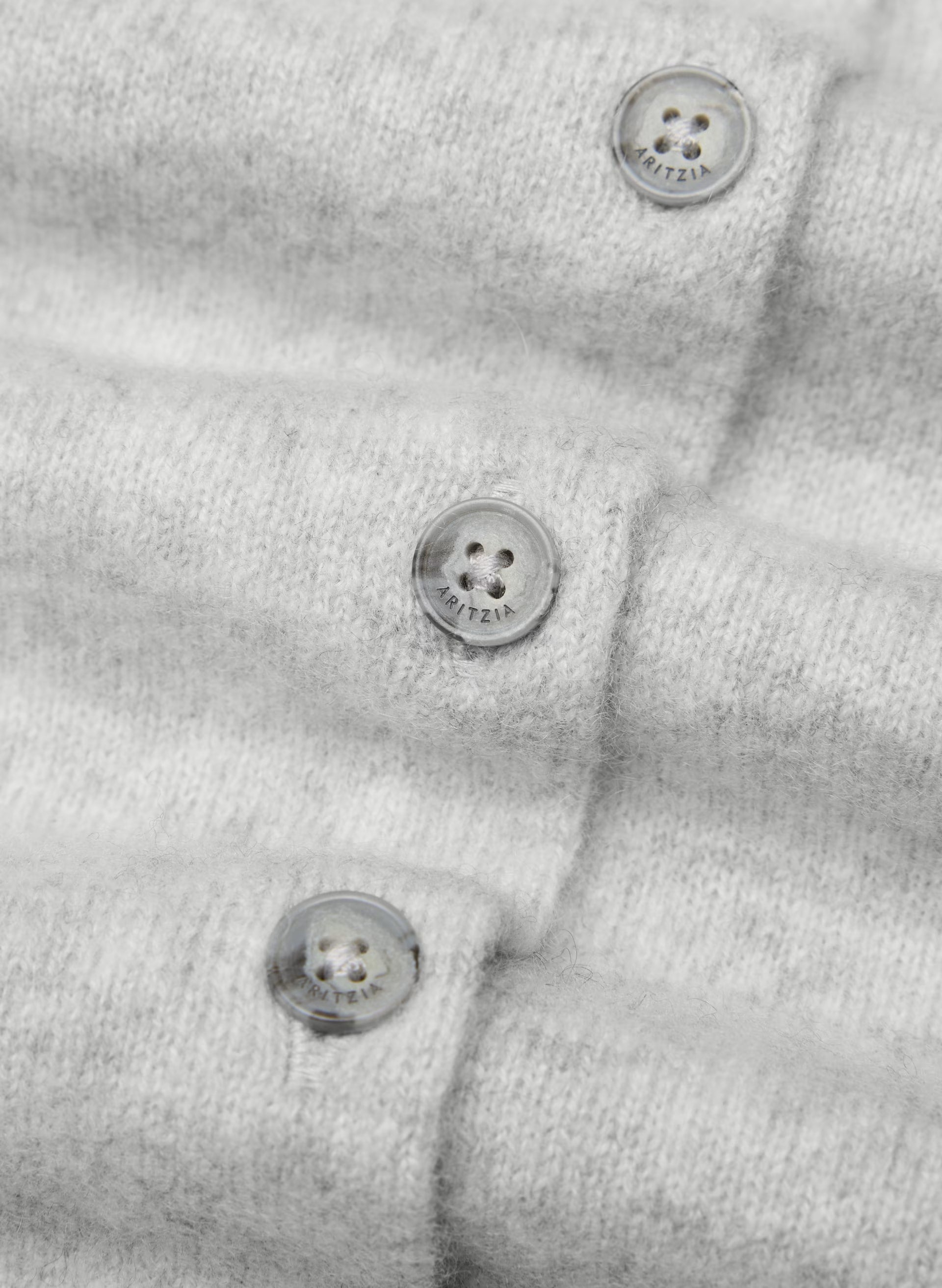 Bare Cashmere Noteworthy Cardigan - HEATHER CHROME