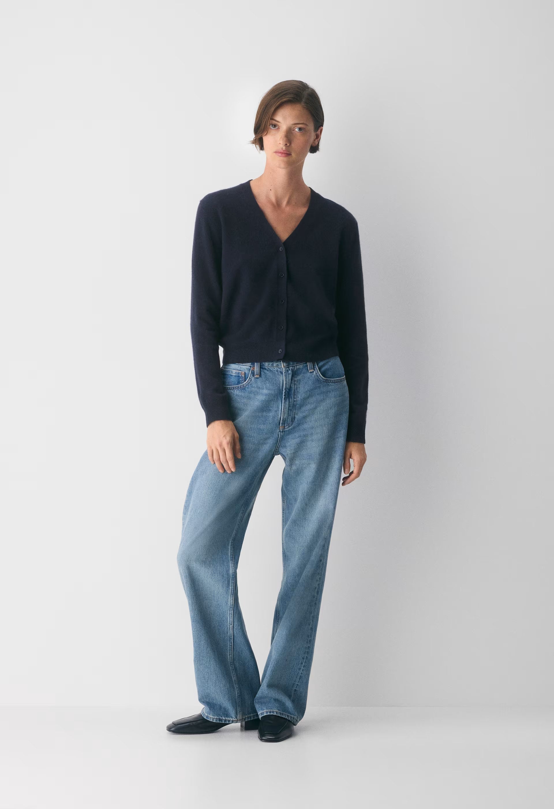 Bare Cashmere Laureate Cardigan - ADMIRAL