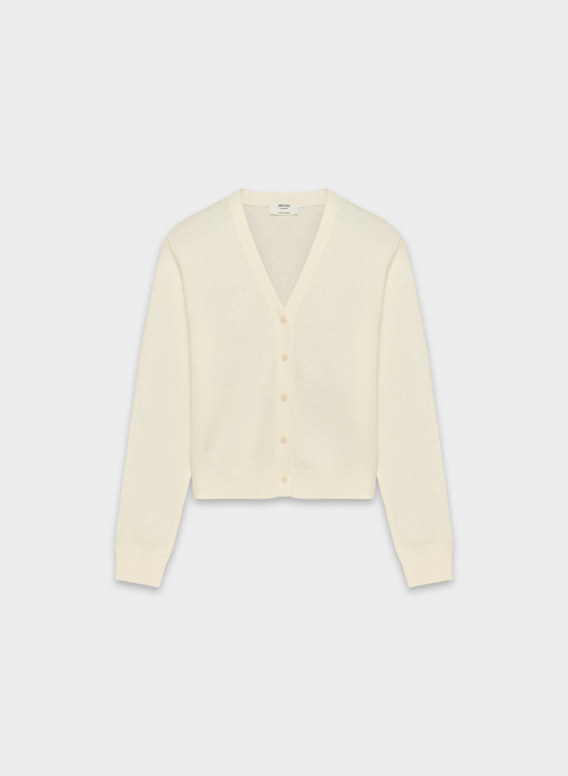Bare Cashmere Laureate Cardigan - LIGHT BIRCH