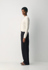 Bare Cashmere Laureate Cardigan - LIGHT BIRCH