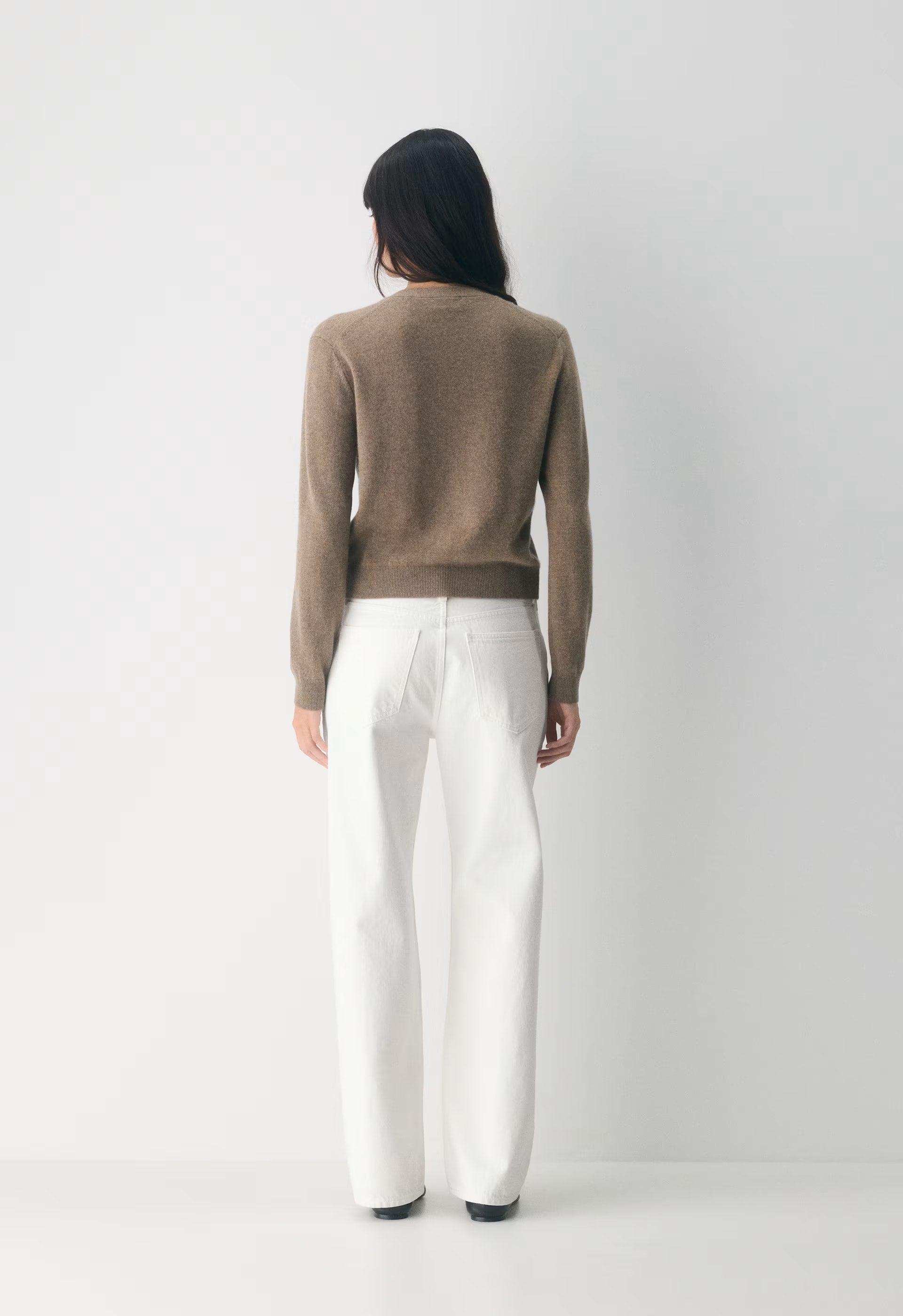 Bare Cashmere Laureate Cardigan - HEATHER FOLIO TAUPE
