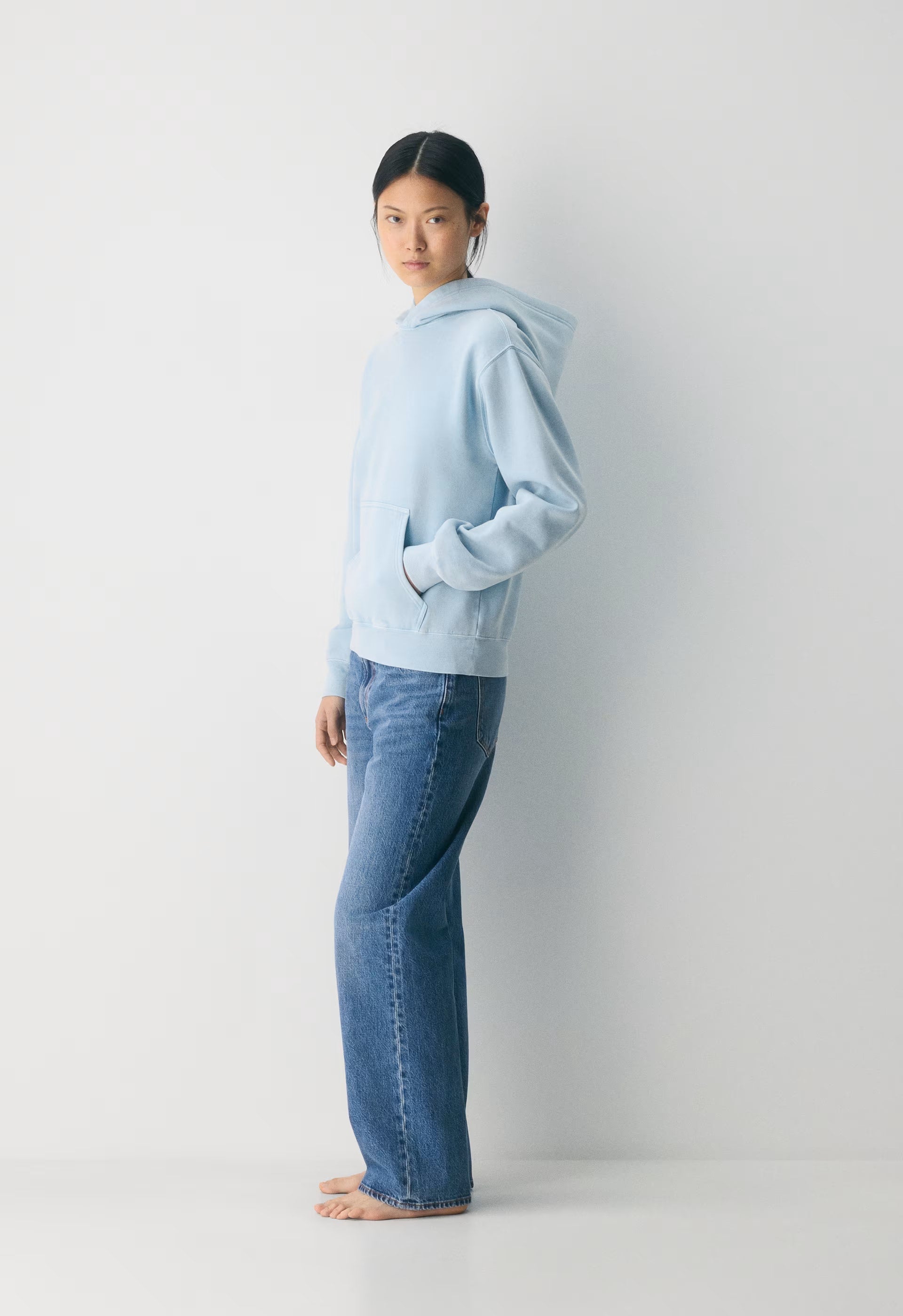 Cozy Sweatfleece Perfect Hoodie - NO-STRESS BEACH BLUE