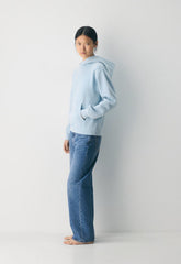 Cozy Sweatfleece Perfect Hoodie - NO-STRESS BEACH BLUE