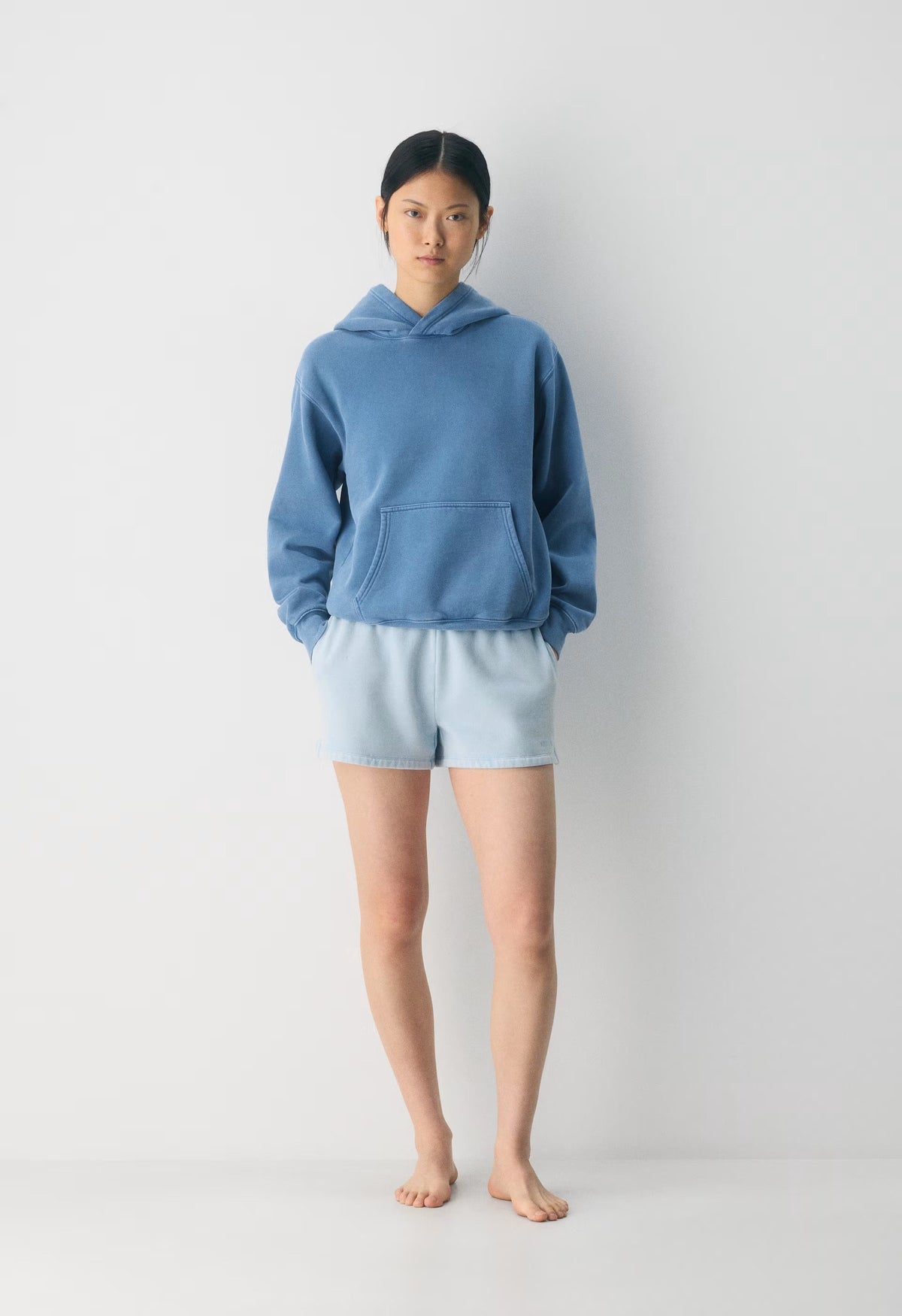 Cozy Sweatfleece Perfect Hoodie - NO-STRESS LIGHT BLUE
