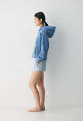 Cozy Sweatfleece Perfect Hoodie - NO-STRESS LIGHT BLUE