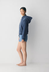Cozy Sweatfleece Perfect Hoodie - NO-STRESS MEDIUM BLUE