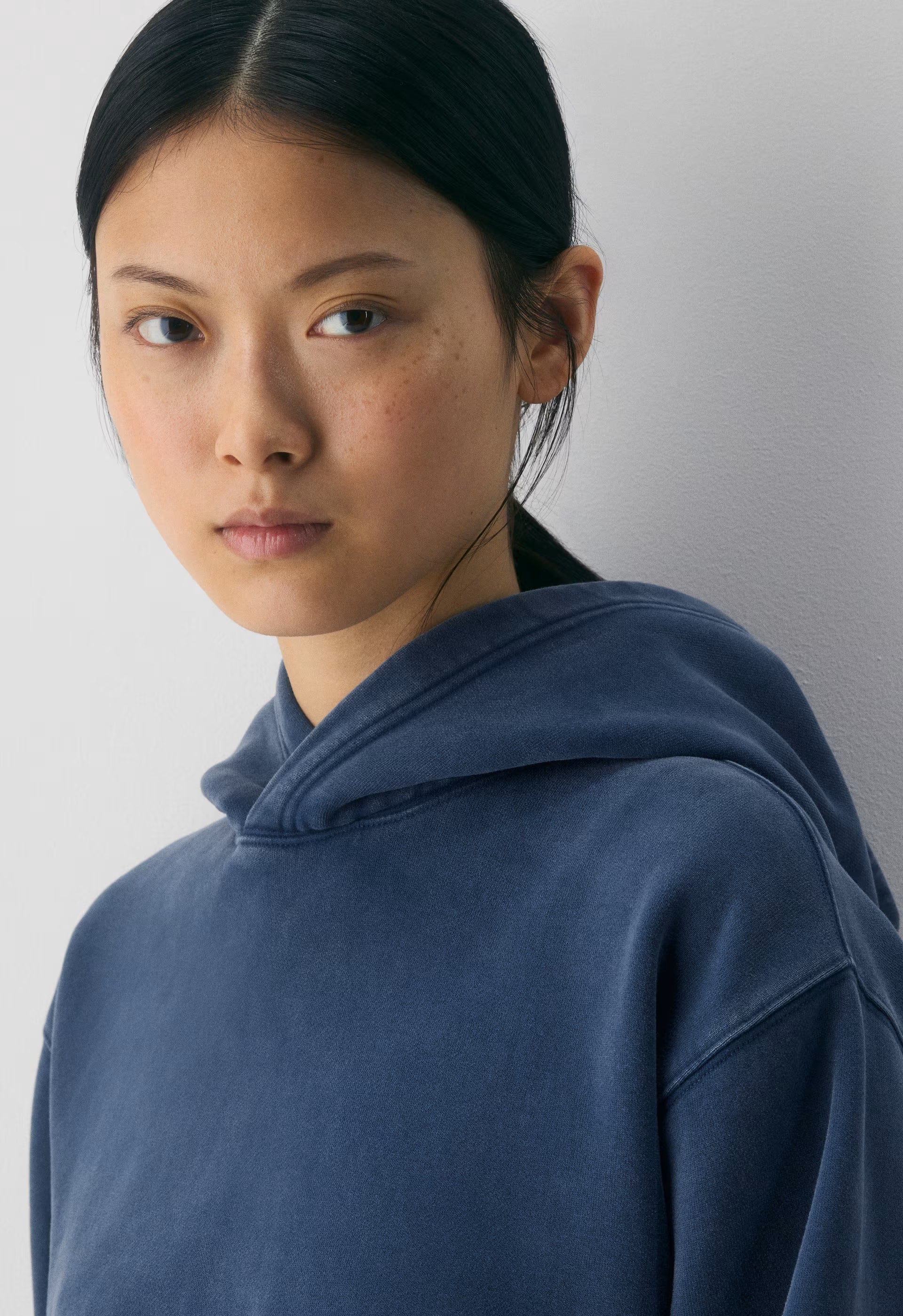 Cozy Sweatfleece Perfect Hoodie - NO-STRESS MEDIUM BLUE