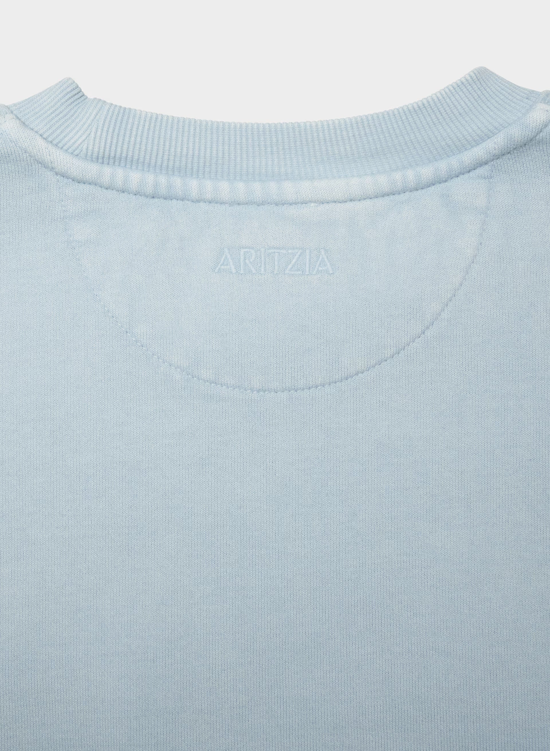 Cozy Sweatfleece Perfect Crew Sweatshirt - NO-STRESS BEACH BLUE