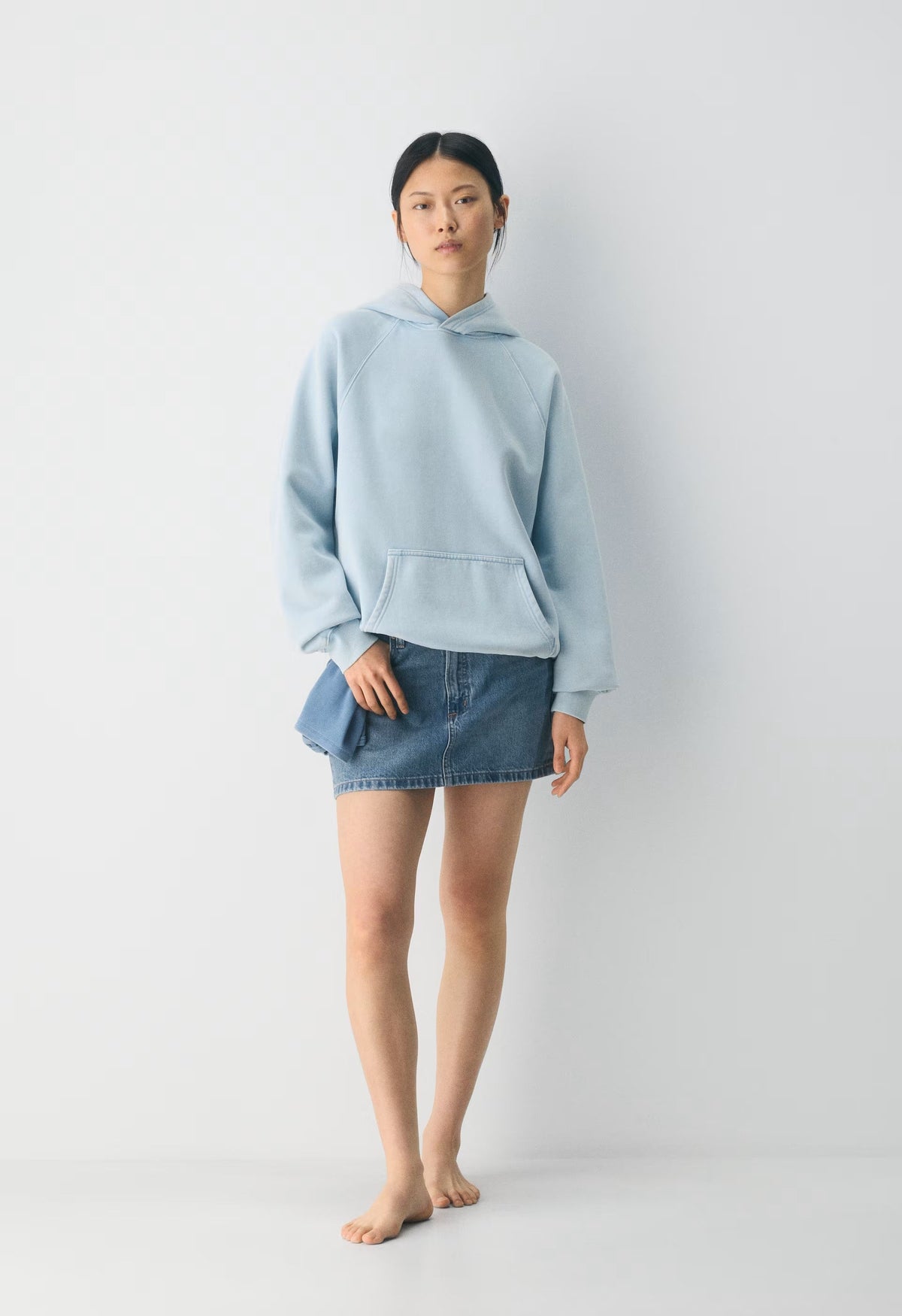 Cozy Sweatfleece Mega Raglan™ Hoodie - NO-STRESS BEACH BLUE