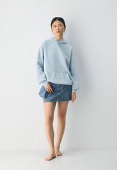 Cozy Sweatfleece Mega Raglan™ Hoodie - NO-STRESS BEACH BLUE