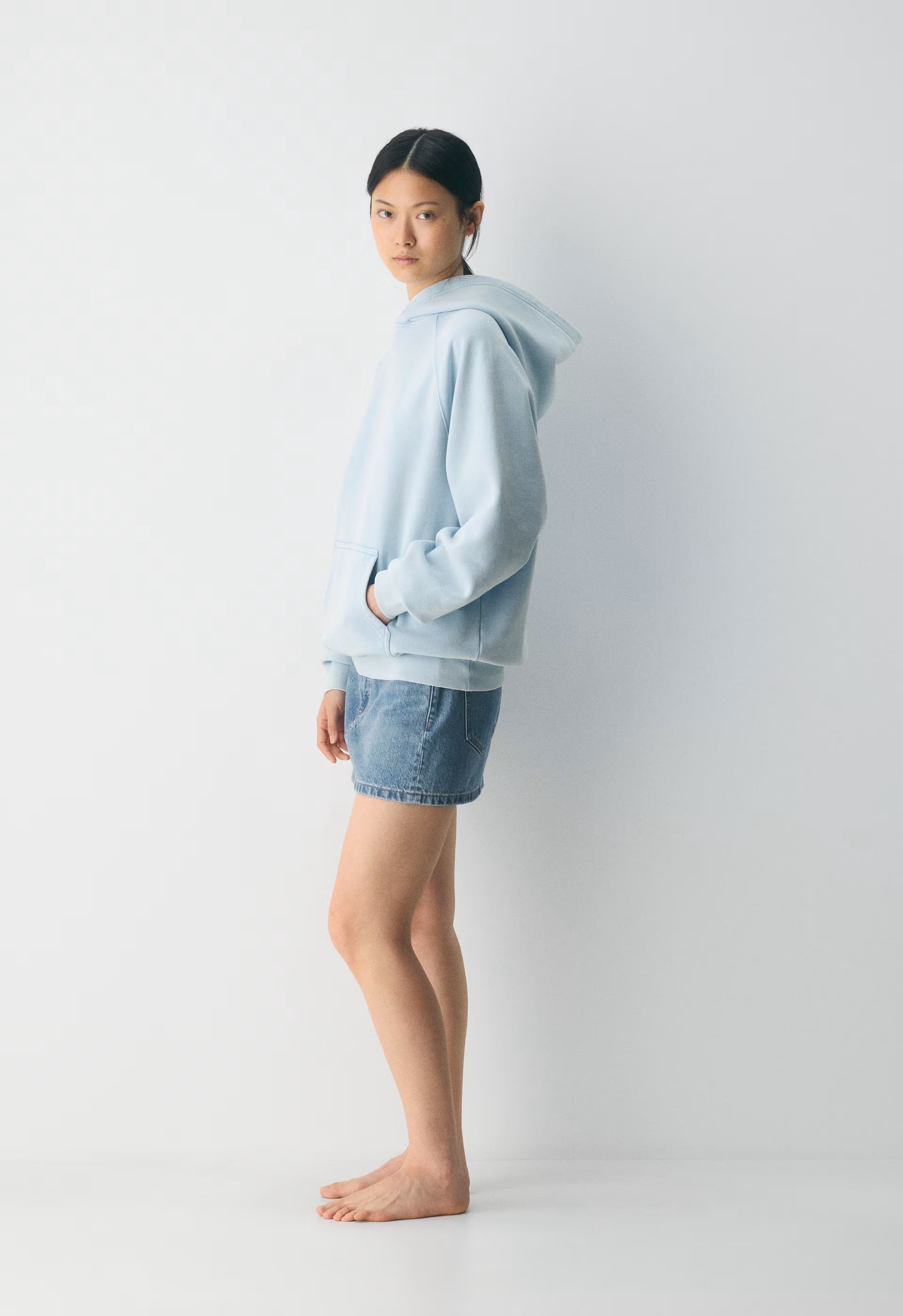 Cozy Sweatfleece Mega Raglan™ Hoodie - NO-STRESS BEACH BLUE