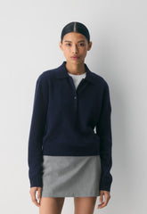 Bare Cashmere Cellini Sweater - ADMIRAL