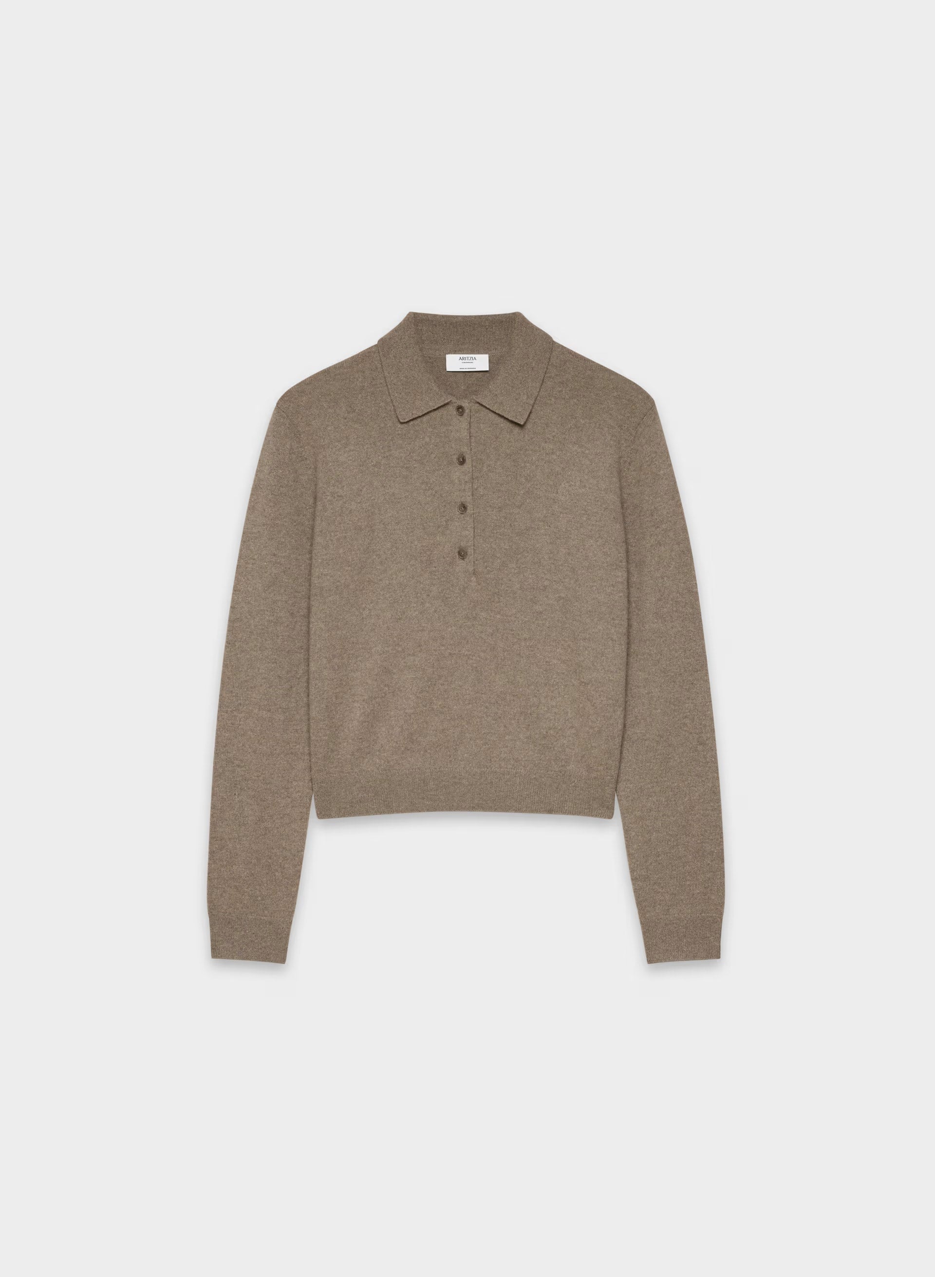 Bare Cashmere Cellini Sweater - HEATHER FOLIO TAUPE