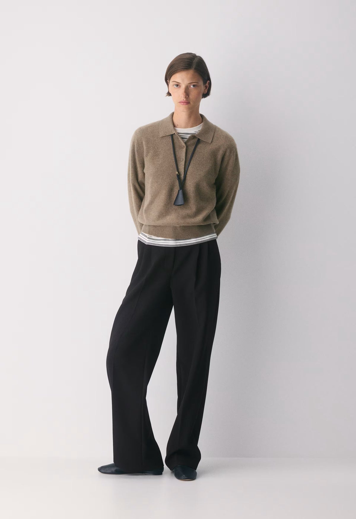 Bare Cashmere Cellini Sweater - HEATHER FOLIO TAUPE