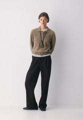Bare Cashmere Cellini Sweater - HEATHER FOLIO TAUPE