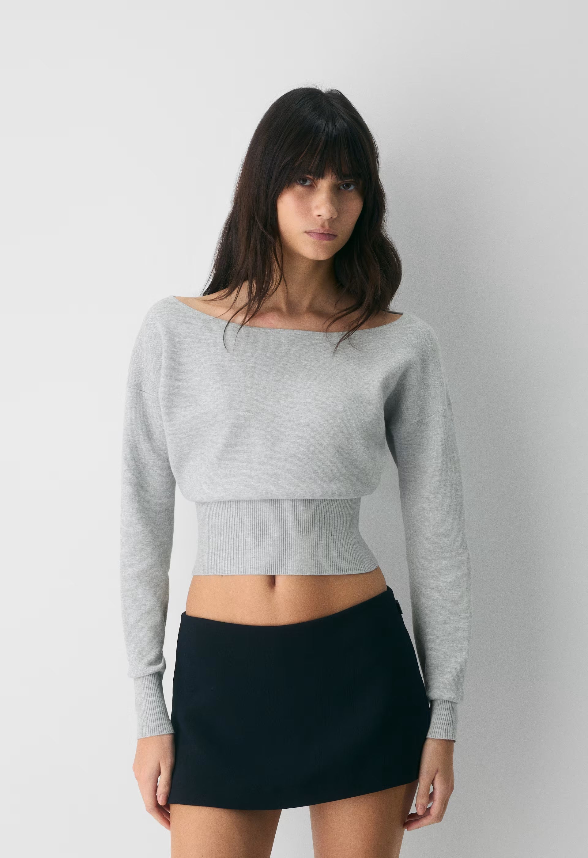 Crescendo Sweater - Wonder Yarn - HEATHER CHROME