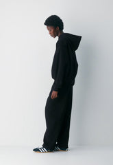 Cozy Sweatfleece Mega Hoodie - BLACK