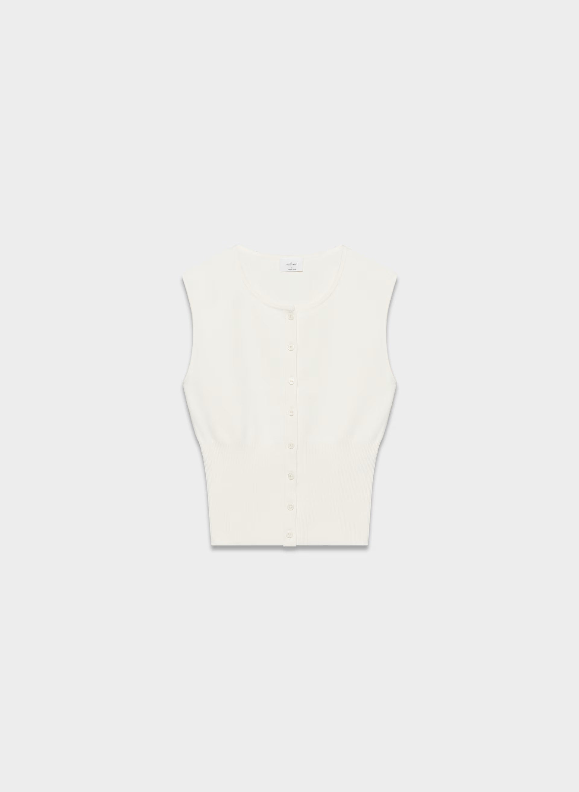 Golightly Sleeveless Cardigan - Wonder Yarn - LIGHT BIRCH