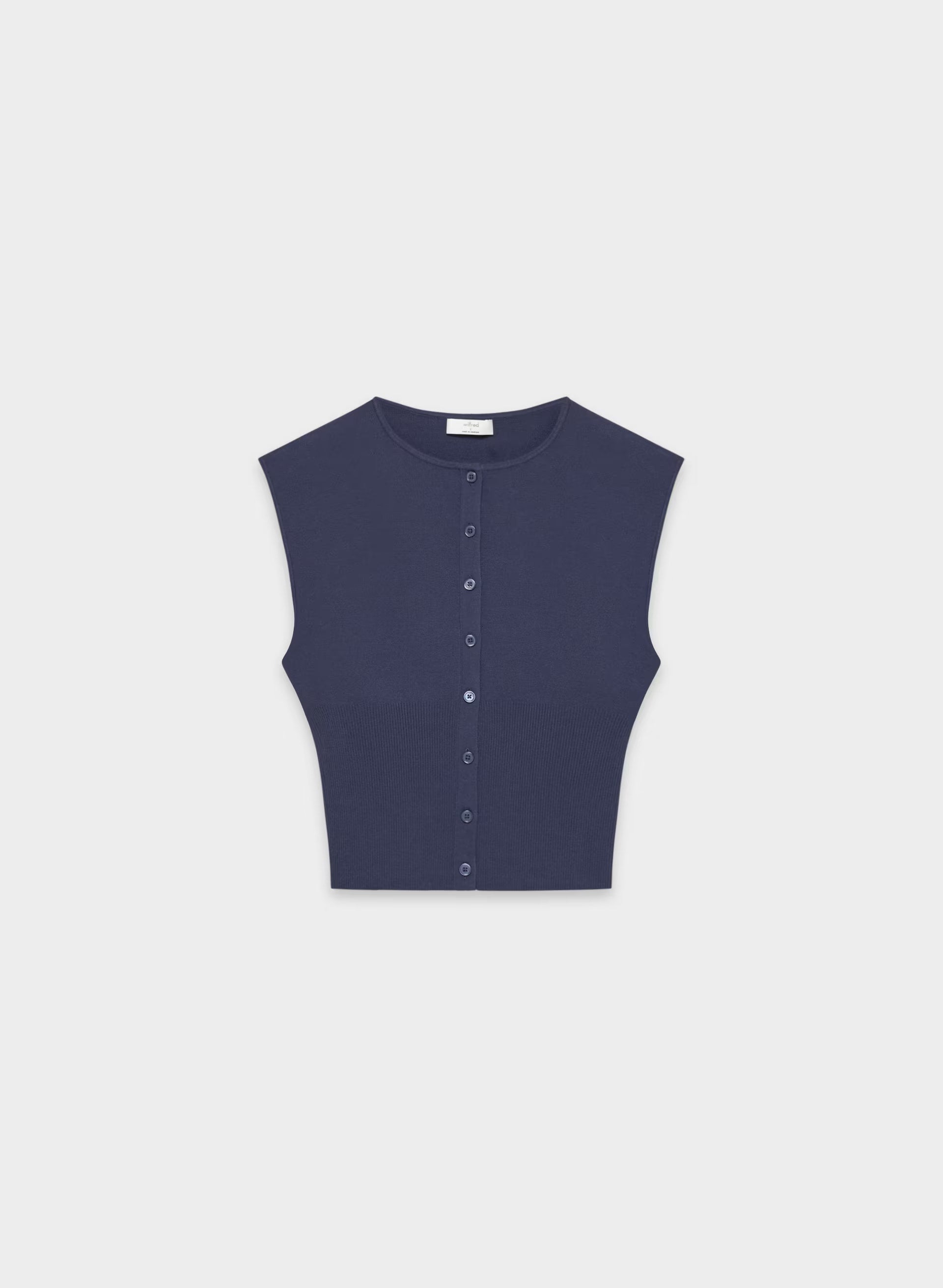 Golightly Sleeveless Cardigan - Wonder Yarn - HARBOUR NAVY