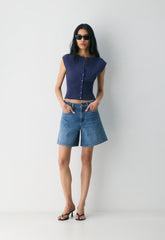 Golightly Sleeveless Cardigan - Wonder Yarn - SWEET PEA PURPLE