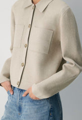 Society Cardigan - Wonder Yarn - HEATHER ECRU